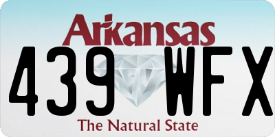 AR license plate 439WFX