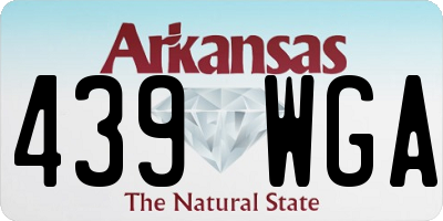 AR license plate 439WGA