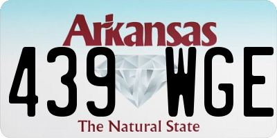 AR license plate 439WGE