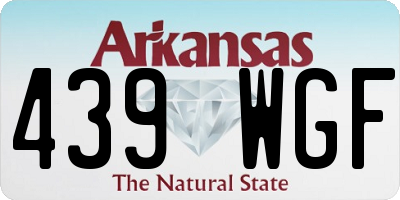 AR license plate 439WGF