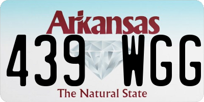 AR license plate 439WGG