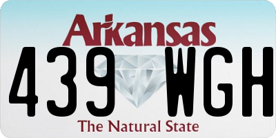 AR license plate 439WGH