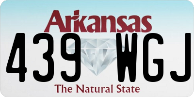 AR license plate 439WGJ