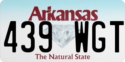 AR license plate 439WGT