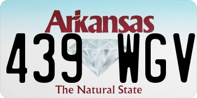 AR license plate 439WGV