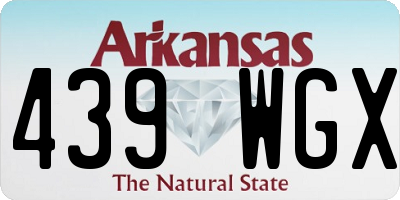 AR license plate 439WGX