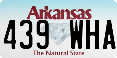 AR license plate 439WHA