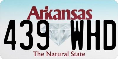 AR license plate 439WHD
