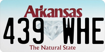 AR license plate 439WHE