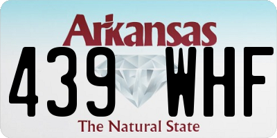 AR license plate 439WHF