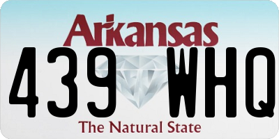 AR license plate 439WHQ