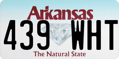 AR license plate 439WHT
