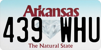 AR license plate 439WHU