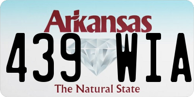 AR license plate 439WIA