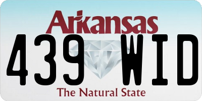 AR license plate 439WID