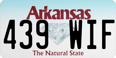 AR license plate 439WIF