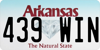 AR license plate 439WIN