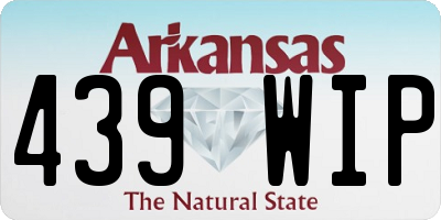 AR license plate 439WIP