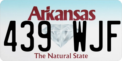 AR license plate 439WJF