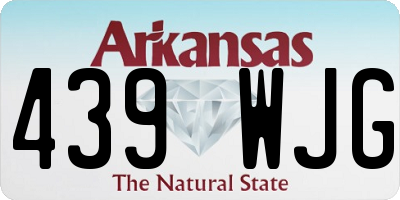 AR license plate 439WJG