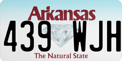 AR license plate 439WJH