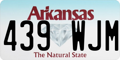 AR license plate 439WJM