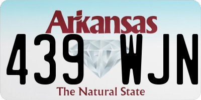 AR license plate 439WJN