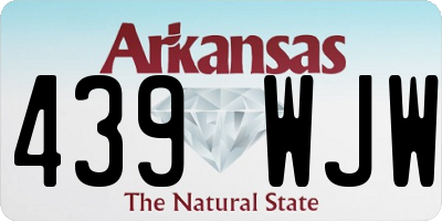 AR license plate 439WJW