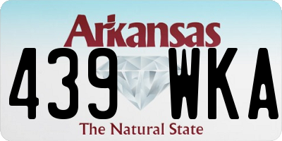 AR license plate 439WKA
