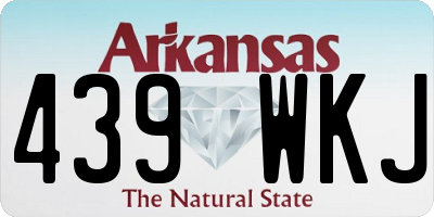 AR license plate 439WKJ