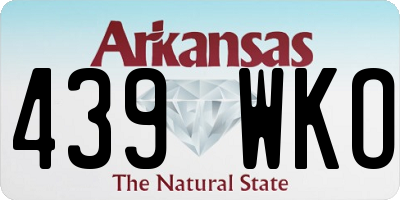 AR license plate 439WKO