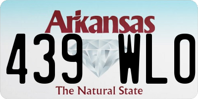 AR license plate 439WLO