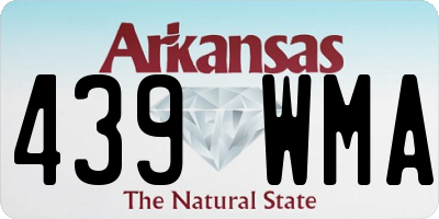 AR license plate 439WMA