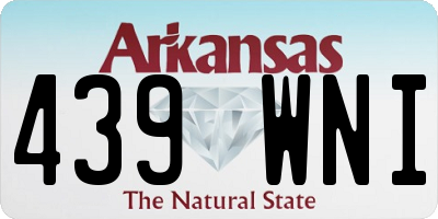 AR license plate 439WNI