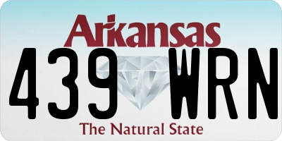 AR license plate 439WRN