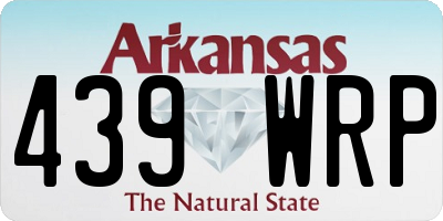 AR license plate 439WRP