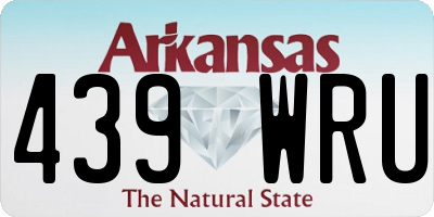 AR license plate 439WRU