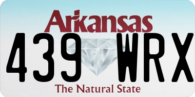 AR license plate 439WRX