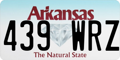 AR license plate 439WRZ