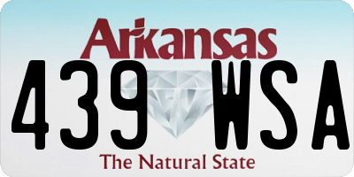 AR license plate 439WSA