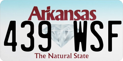 AR license plate 439WSF