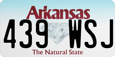 AR license plate 439WSJ