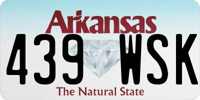 AR license plate 439WSK