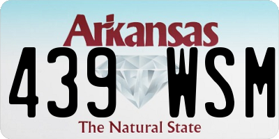 AR license plate 439WSM