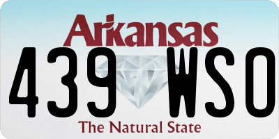 AR license plate 439WSO