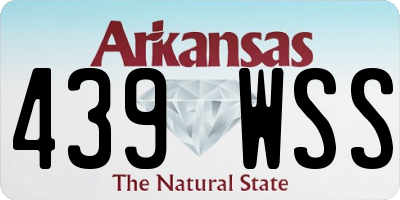 AR license plate 439WSS