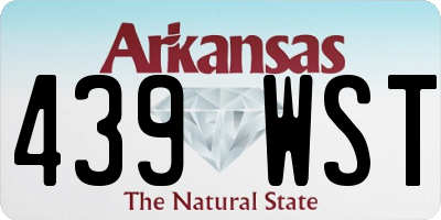 AR license plate 439WST