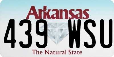AR license plate 439WSU