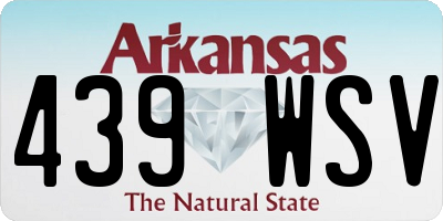 AR license plate 439WSV
