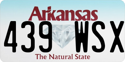 AR license plate 439WSX
